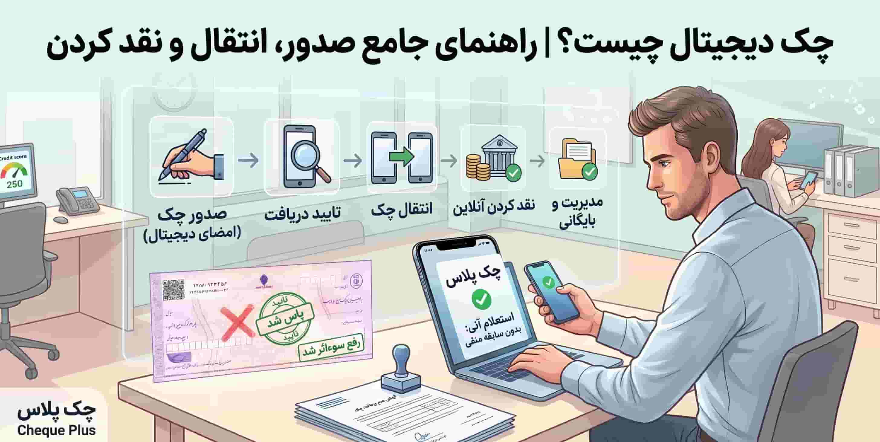 چک دیجیتال چیست؟ | راهنمای جامع صدور، انتقال و نقد کردن